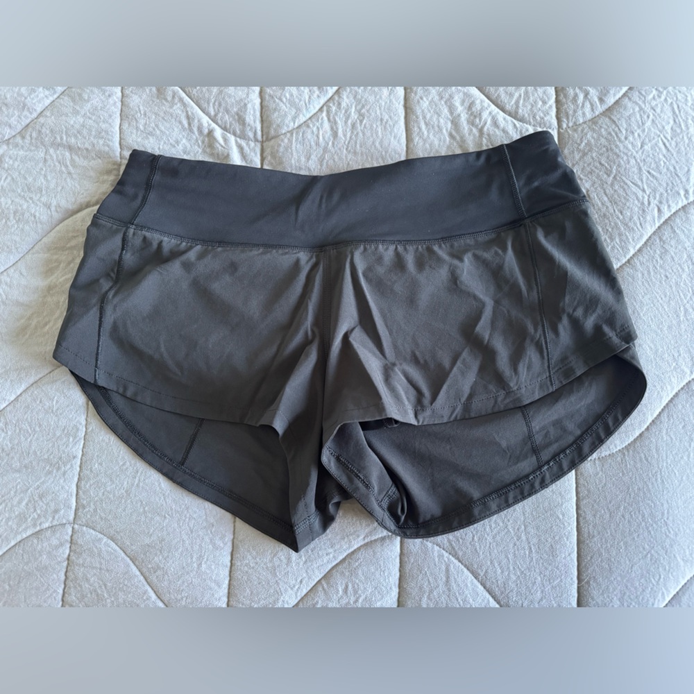 Lululemon Athletica Women's Black Speed Up Low-Rise Lined Short 2.5”